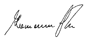 Signatur Herman Gröhe